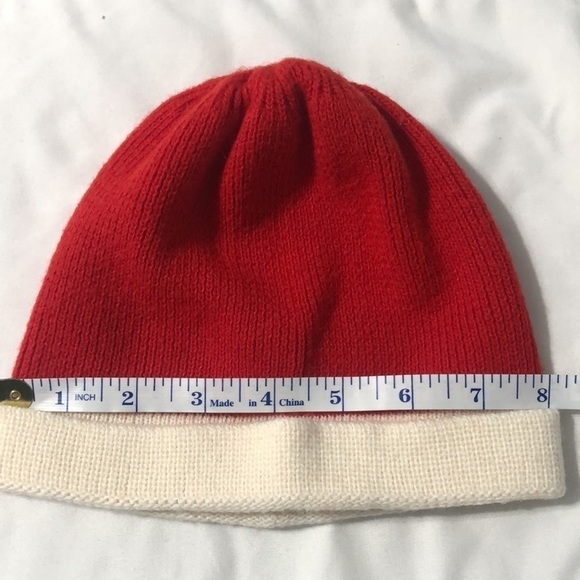 Nordstrom Vintage Infant or Toddler Santa Hat Wool Blend Red with White Brim - Picture 7 of 7